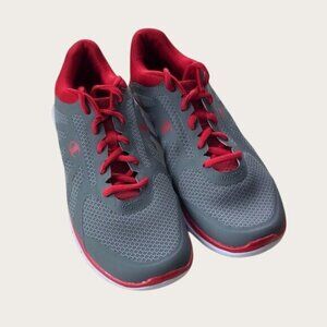 Champion Athletic Running Shoes Lightweight Mens sz 6 Womens sz 8 Red Gray